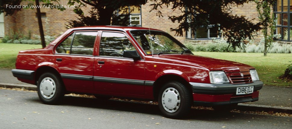 Specifications: Vauxhall Cavalier Mk II 1.6i CAT (75 Hp) 1986, 1987, 1988