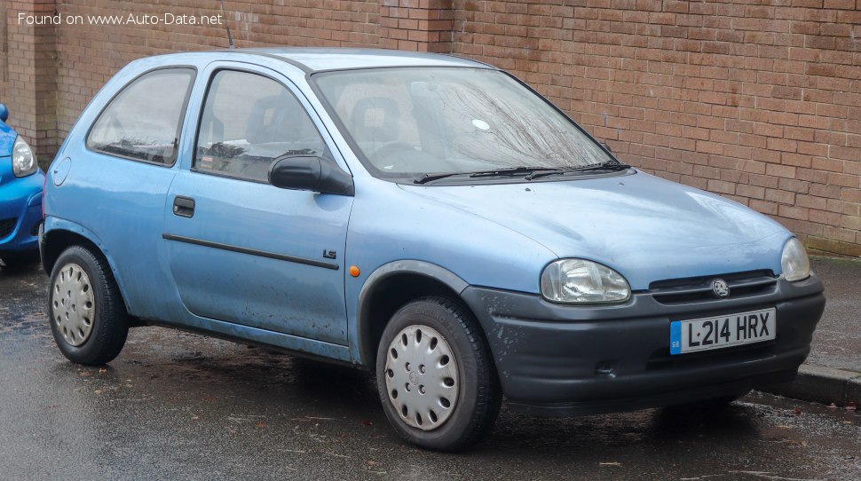 Specifications: Vauxhall Corsa B 1.5 TD (67 Hp) 1993, 1994, 1995, 1996, 1997
