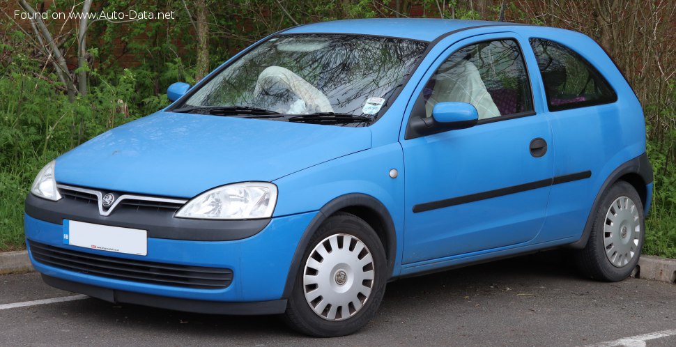 Specifications: Vauxhall Corsa C 1.8i (125 Hp) 2001, 2002, 2003