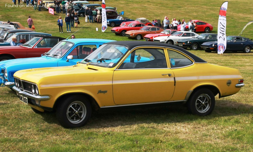Specifications: Vauxhall Firenza Coupe 2300 (132 Hp) 1974, 1975