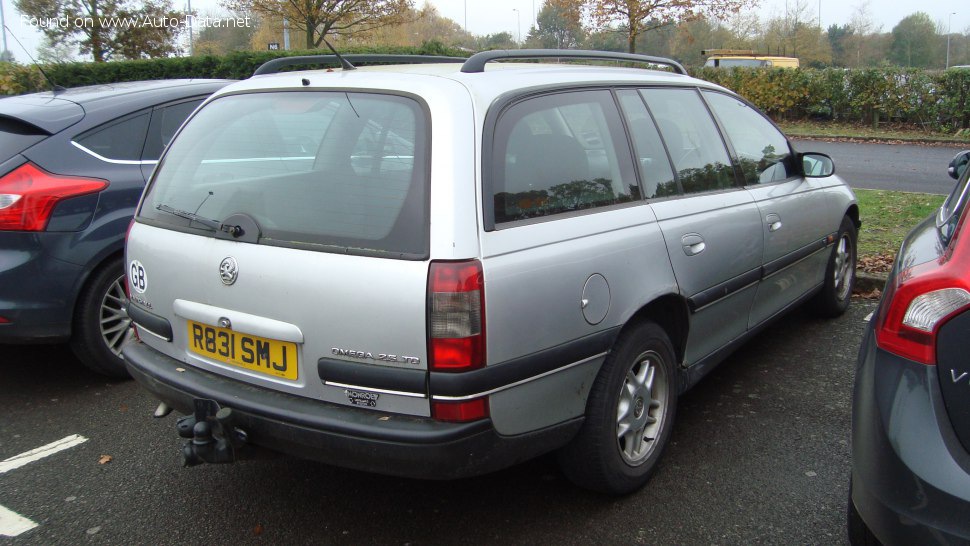 Specifications: Vauxhall Omega Estate B 2.0i (116 Hp) 1994, 1995, 1996, 1997, 1998