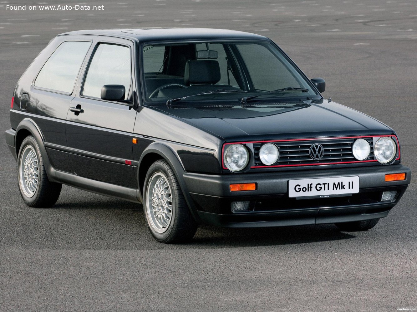 Specifications: Volkswagen Golf II (3-door, facelift 1987) 1.8 (90 Hp) Automatic 1987, 1988, 1989, 1990, 1991