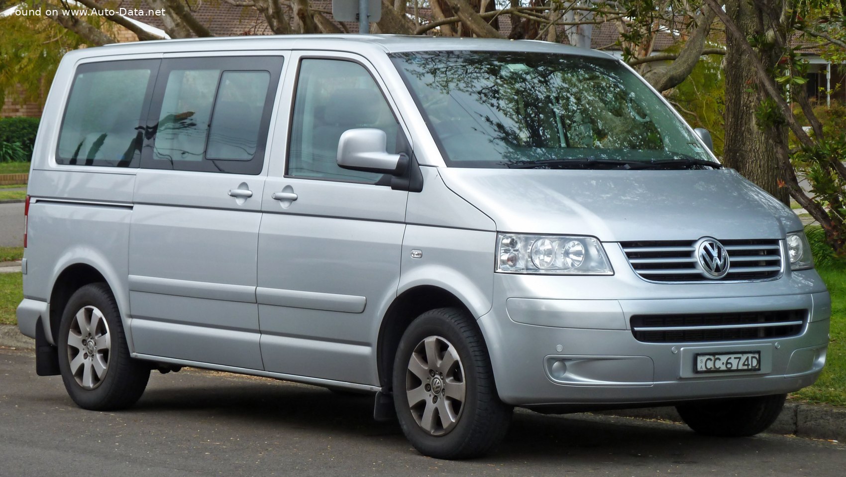 Specifications: Volkswagen Multivan (T5) 3.2 V6 (235 Hp) Tiptronic 2003, 2004, 2005, 2006, 2007, 2008, 2009