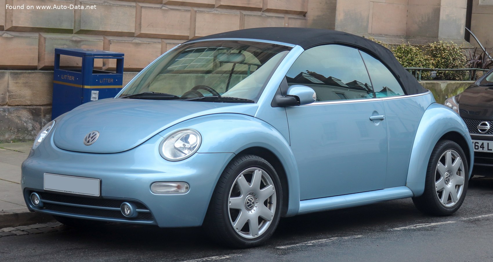 Specifications: Volkswagen NEW Beetle Convertible 2.0 i (115 Hp) Automatic 2002, 2003, 2004, 2005