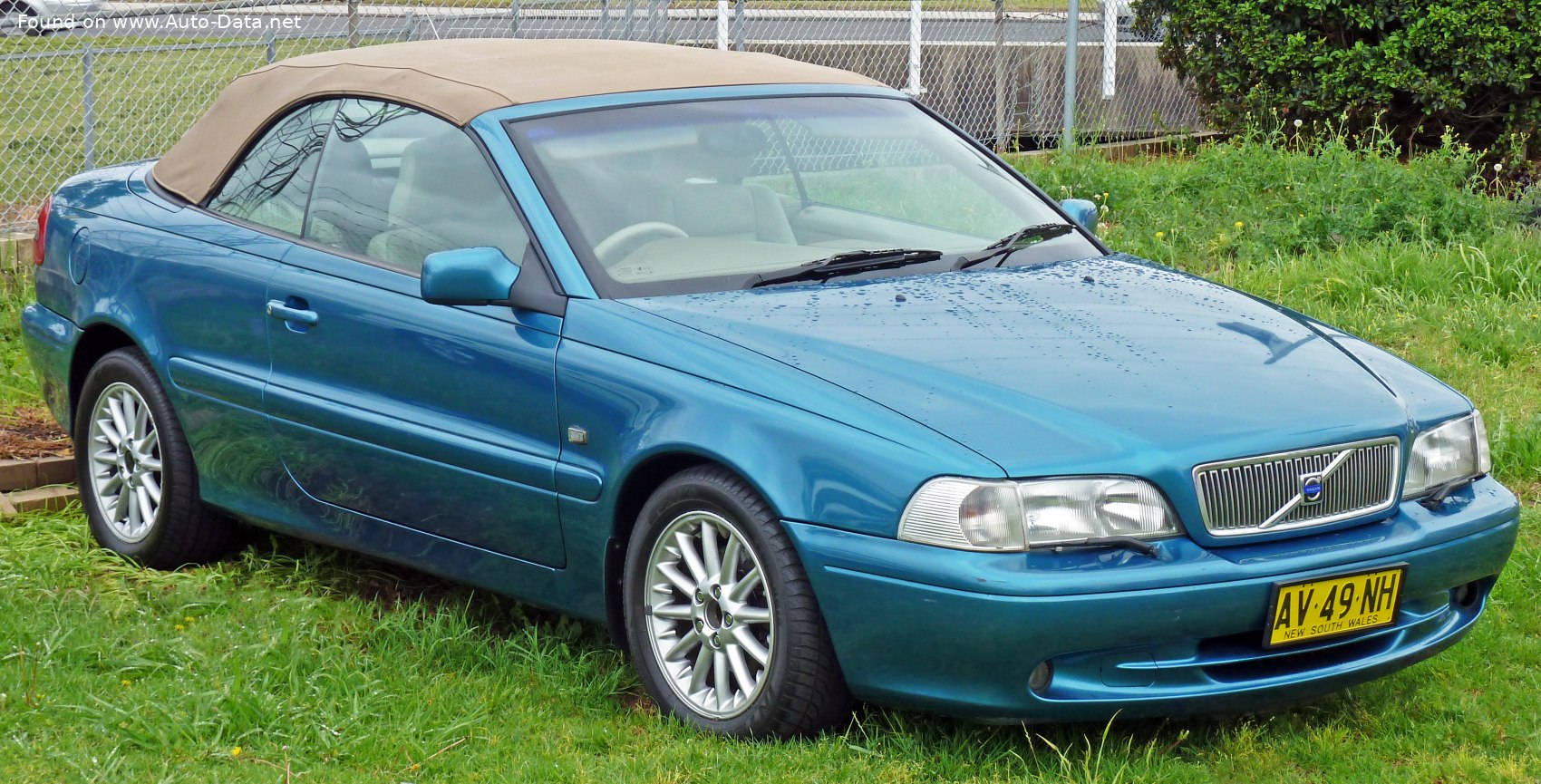Specifications: Volvo C70 Convertible 2.0 i T (163 Hp) 2001, 2002, 2003, 2004, 2005