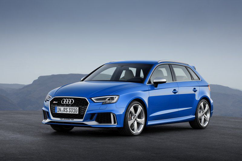 Specifications: Audi RS3 sportback (8VA, facelift 2017) 2.5 TFSI (400 Hp) quattro S tronic 2017, 2018, 2019, 2020