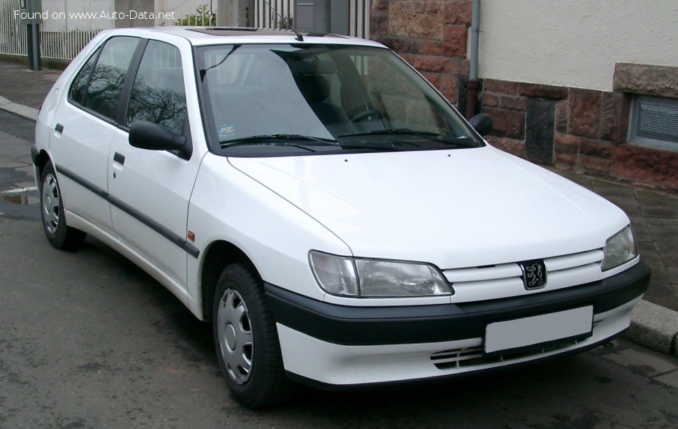 Specifications: Peugeot 306 Hatchback (7AC) 1.9 D (68 Hp) 1994, 1995, 1996, 1997