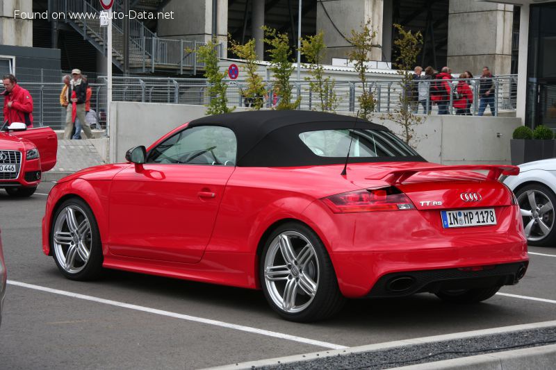 Specifications: Audi TT RS Roadster (8J) 2.5 TFSI (340 Hp) 2009, 2010