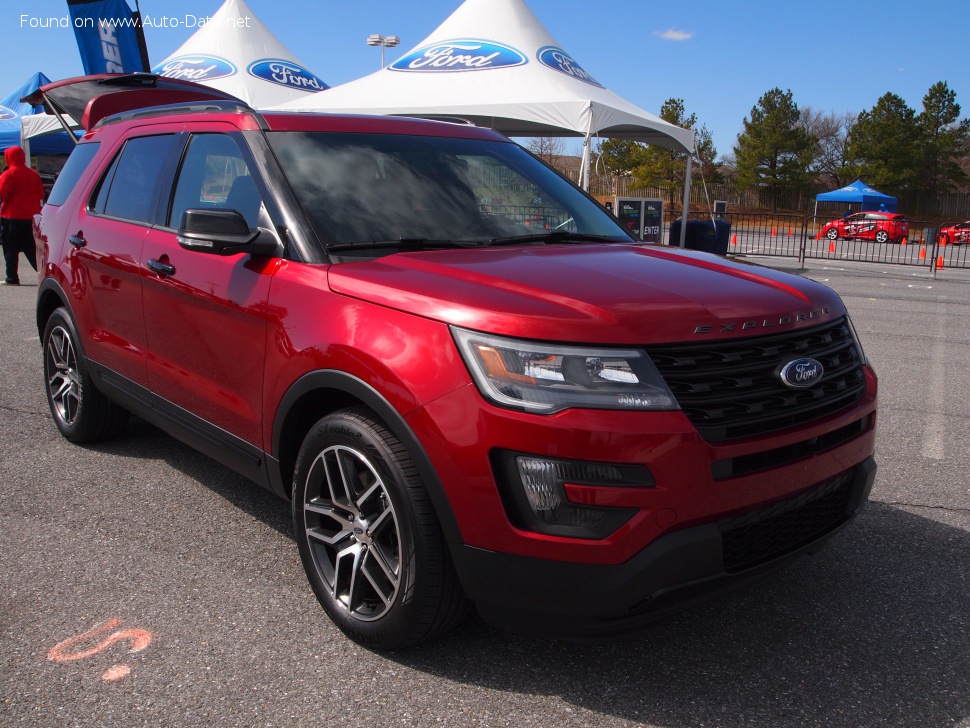 Specifications: Ford Explorer V (facelift 2016) 3.5 GTDI V6 EcoBoost (340 Hp) AWD SelectShift 2016, 2017, 2018