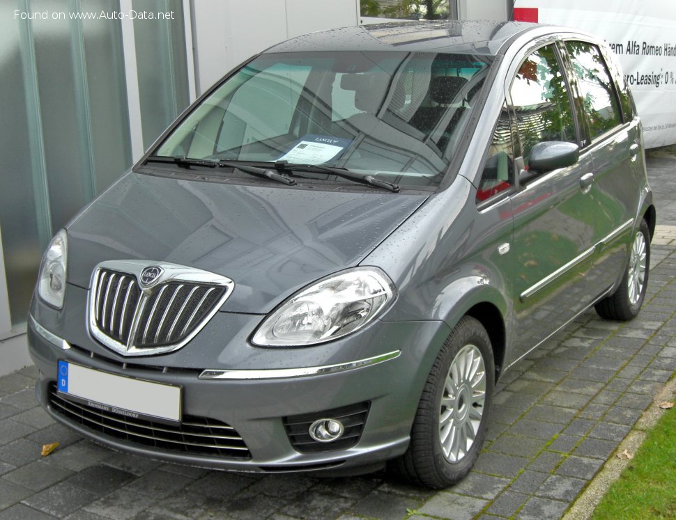 Specifications: Lancia Musa (facelift 2007) 1.3 Multijet (95 Hp) Automatic 2007, 2008, 2009, 2010, 2011, 2012