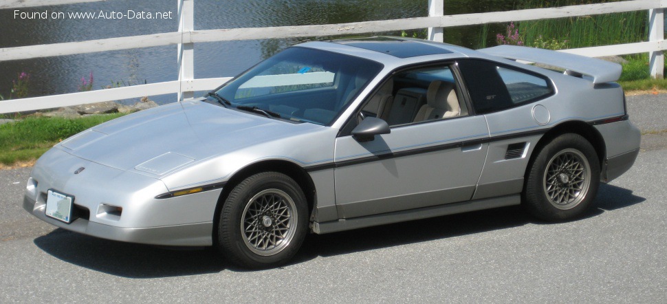 Specifications: Pontiac Fiero Sport 2.5 (93 Hp) 1983, 1984, 1985, 1986, 1987, 1988