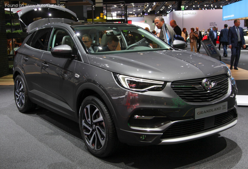 Specifications: Vauxhall Grandland X 1.2 Turbo (130 Hp) Automatic 2017, 2018