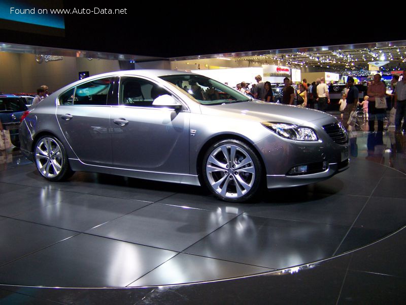 Specifications: Vauxhall Insignia I Hatchback 2.0i Turbo ecoTEC (220 Hp) AWD 2008, 2009, 2010, 2011, 2012, 2013